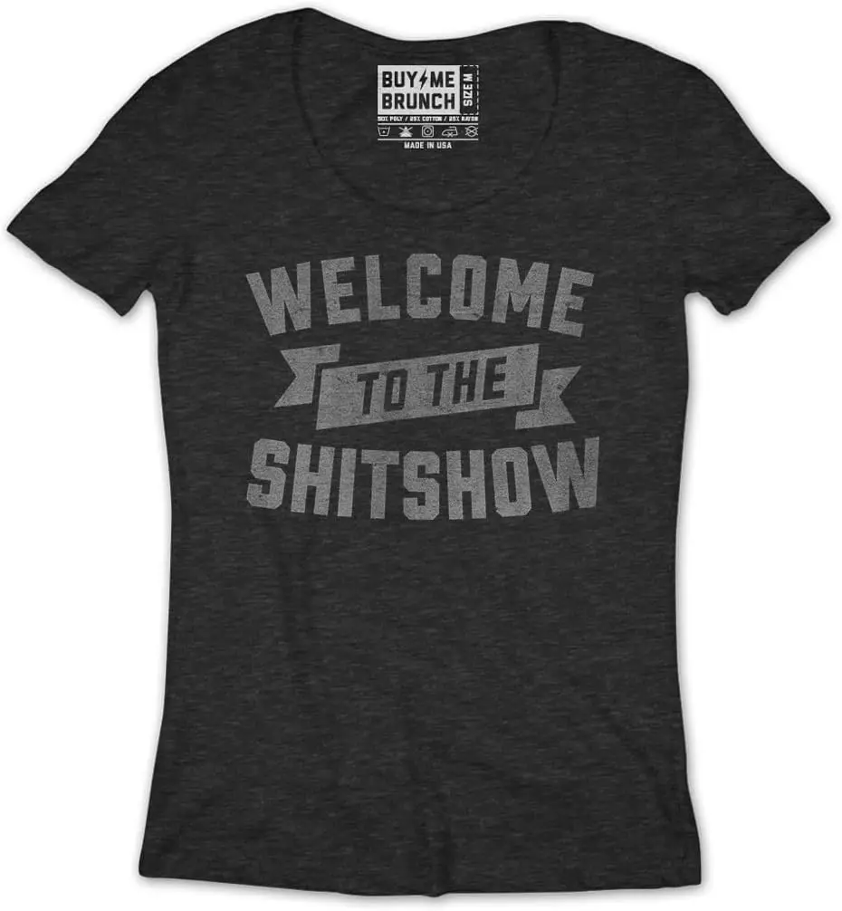 Buy Me Brunch Welcome to The Show T-Shirt (Men, Large, Black)