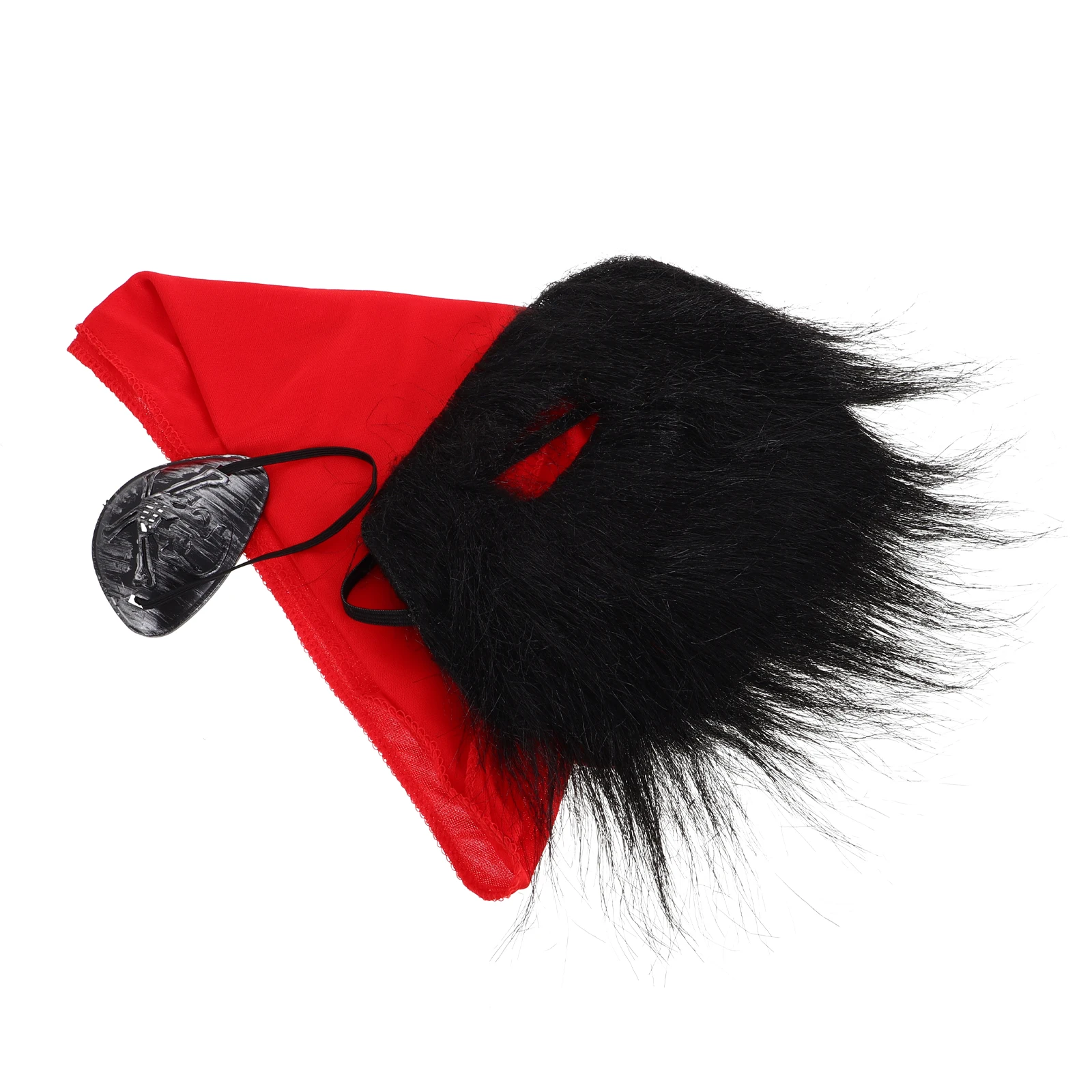 1 conjunto 1 conjunto de acessórios de fantasia decorações de festa de halloween fornecimento de cosplay com remendo de olho bigode bandana adulto