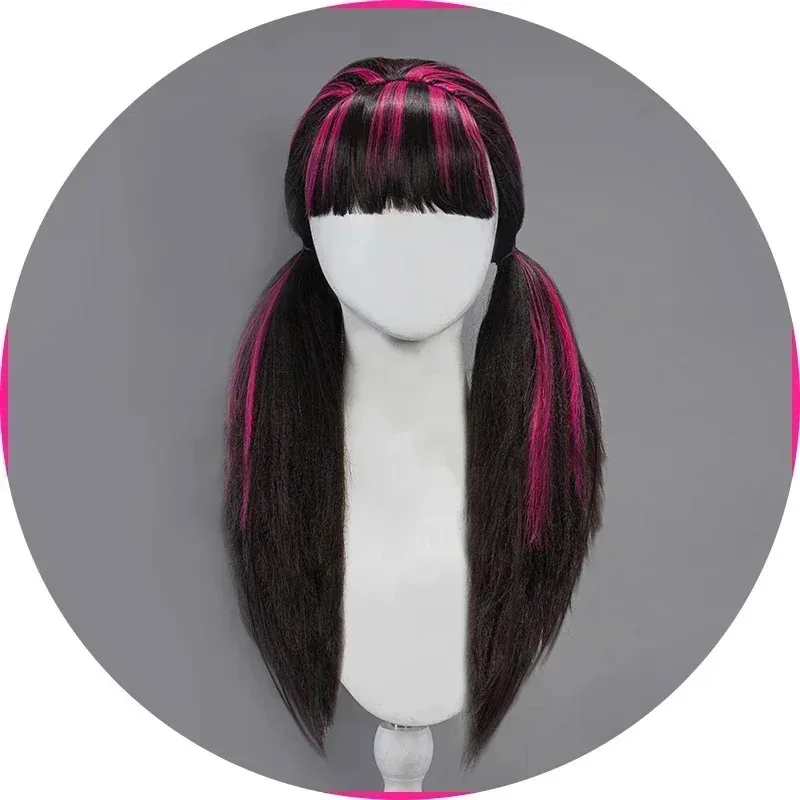 Monster High: disfraz de Cosplay de Dráculaura, traje rosa, disfraz de Anime de vampiro para mujer, disfraces de Halloween