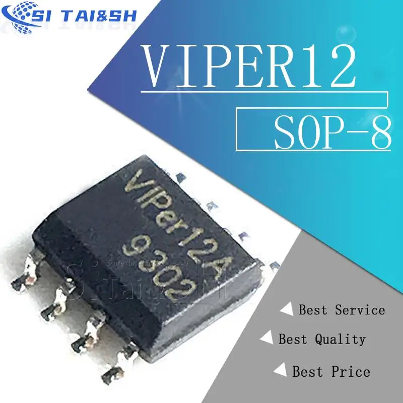 5pcs/lot VIPER12 VIPER12A SOP8