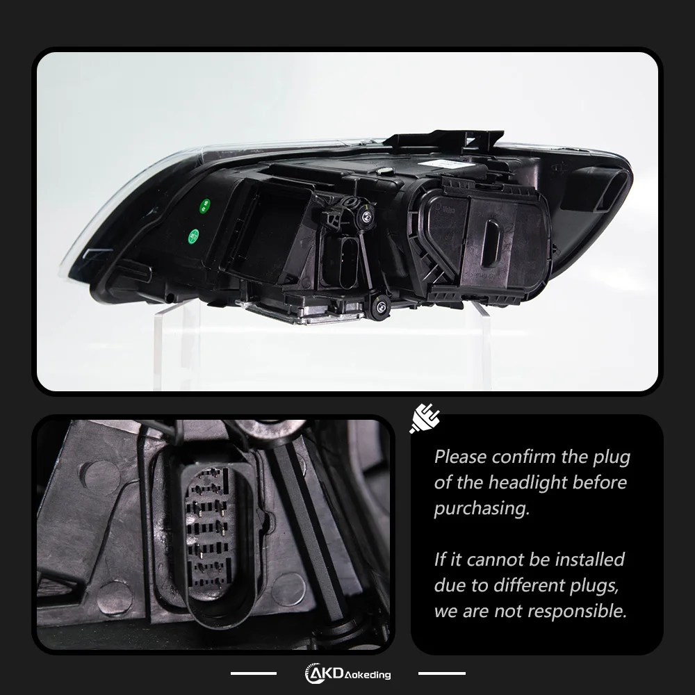 Car Lights for Audi Q7 2006-2015 SQ7 LED Auto Headlight Assembly Upgrade RS Q8 Style Design Bifocal Lens Exterior Accessories