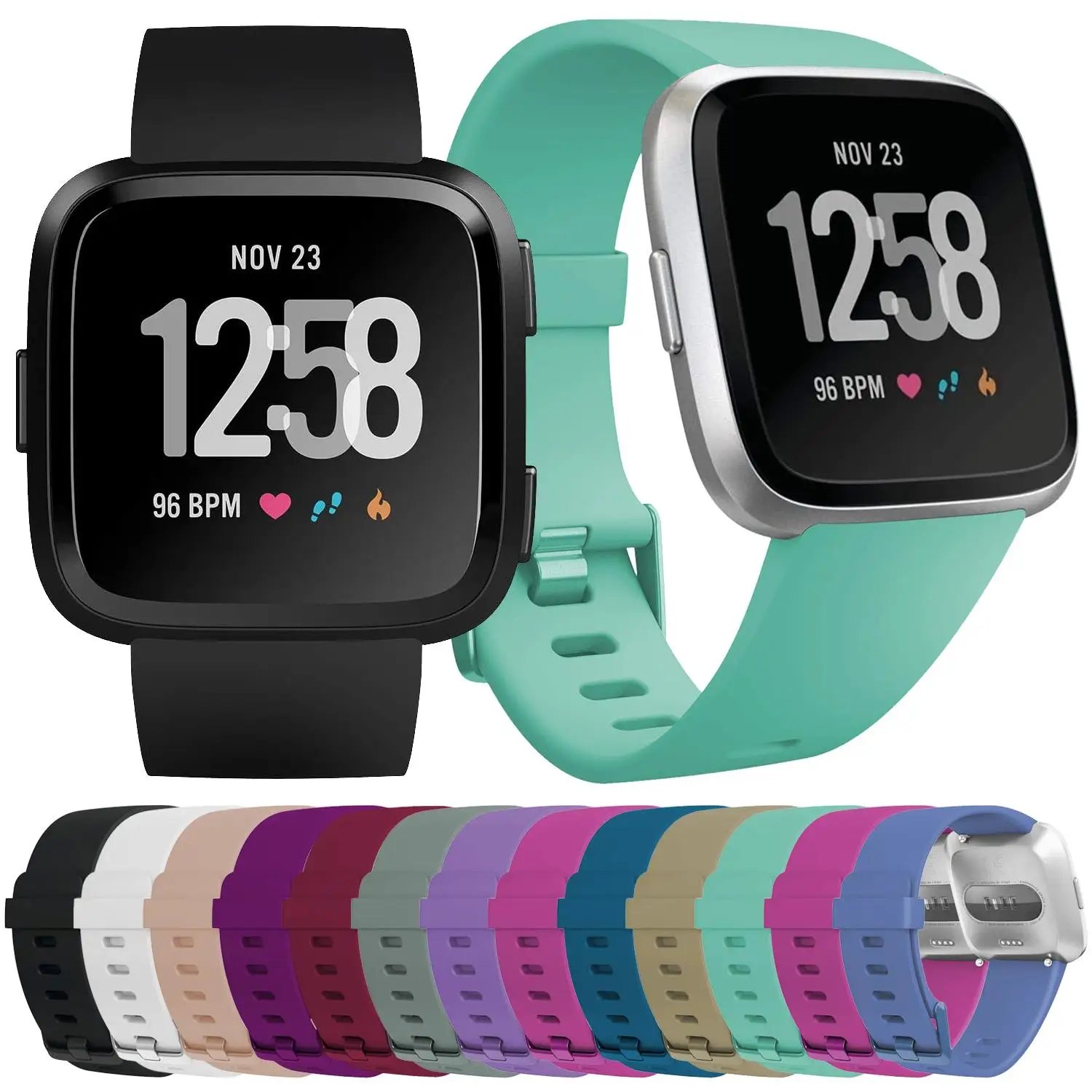 スポーツストラップは Fitbit versa 2 に適しており、Versa 2 スマートウォッチの柔らかい代替品です。快適な時計ストラップアクセサリーです。