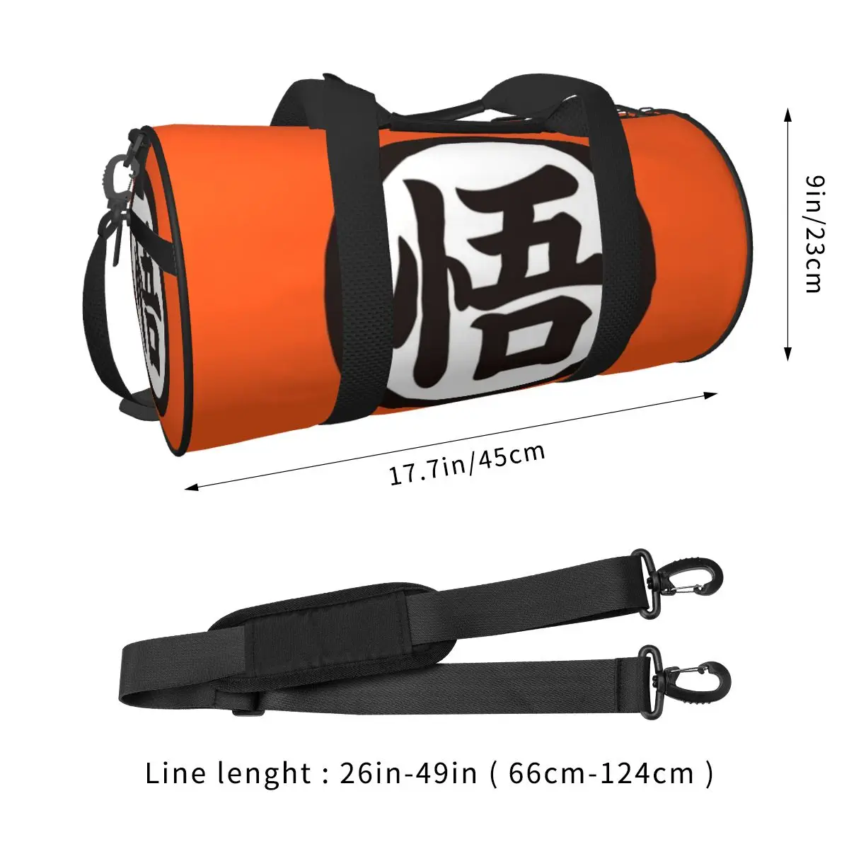 Japanese Dragon Gym Bag Anime Kawaii Training Sports Bags Male Female Custom with Shoes Colorful Fitness Bag Weekend Handbags