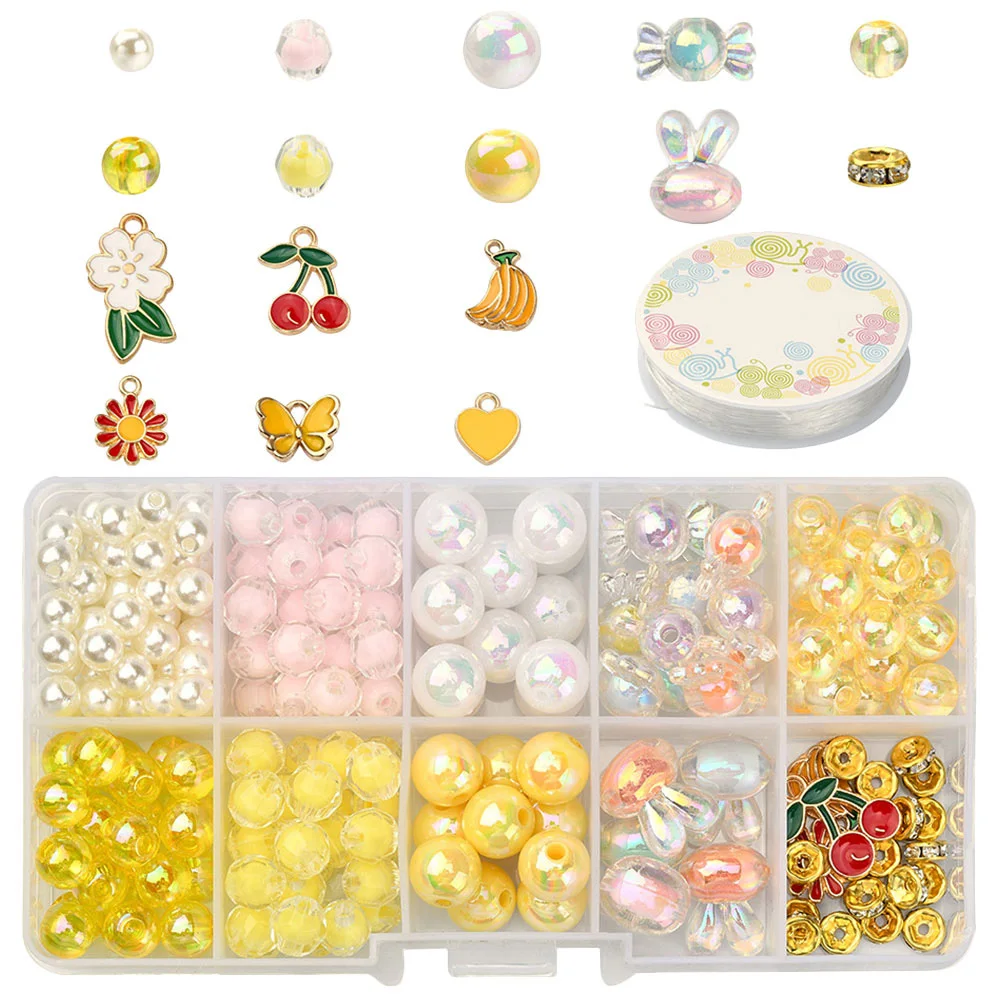 

DIY Jewelry Making Kit for Girls 8 12 Necklace Bracelet Earring Supplies Alloy Charms Beads Craft Tools Kids Accessories