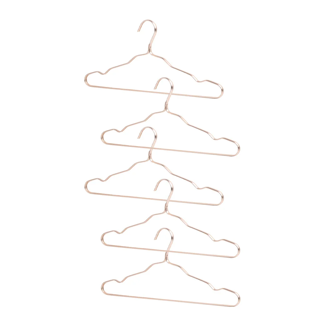 5 قطعة شماعات الملابس المعدنية الذهب المضادة للانزلاق غير أثر خزانة الشماعات الكبار متاجر الملابس ملابس المنزل