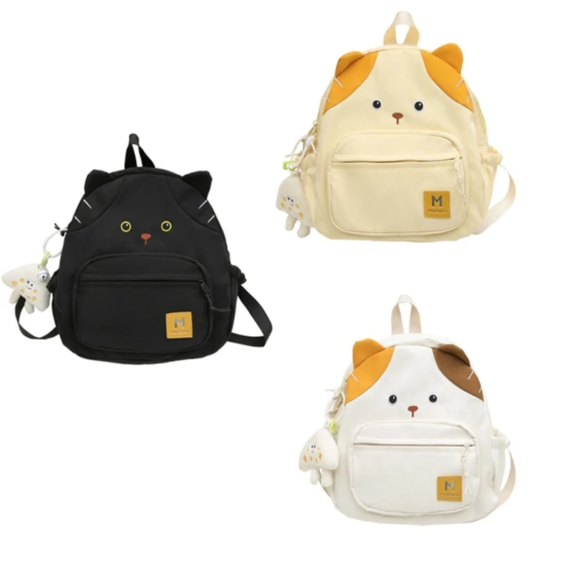 

Japanese Backpack for Girl Women Cartoon Cats Backpack Travel Backpack