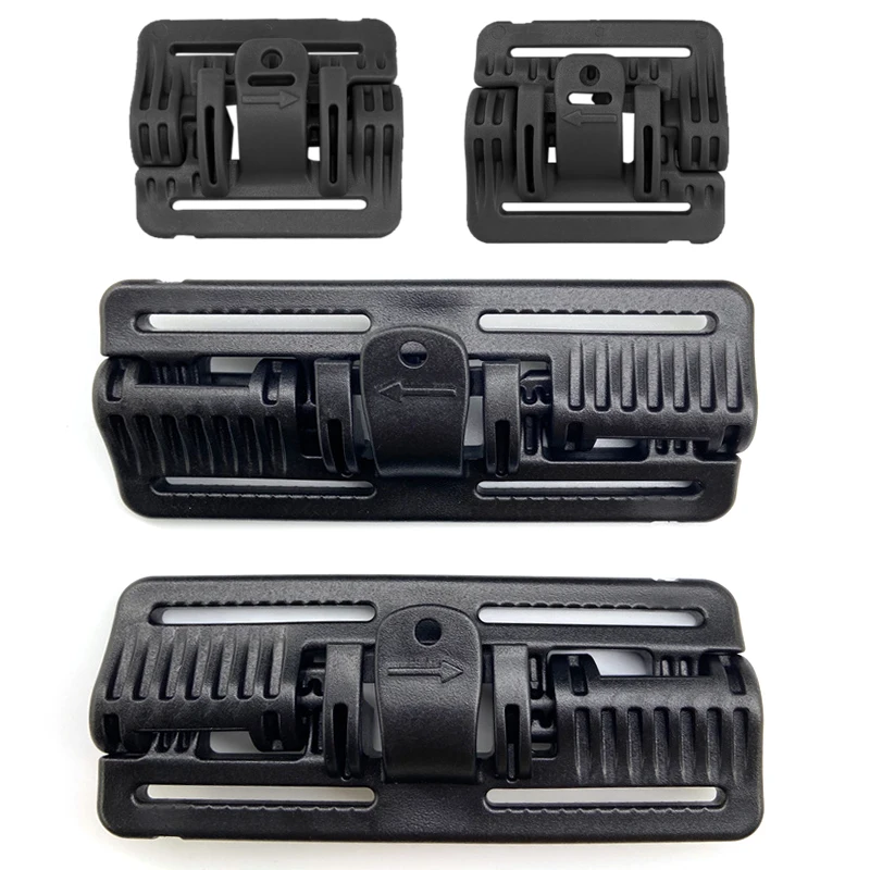 2PCS Military Vest Quick Release Buckle Slider MOLLE Strip Module Strip Buckle Plate Carrier Armor Rapid Open Connector