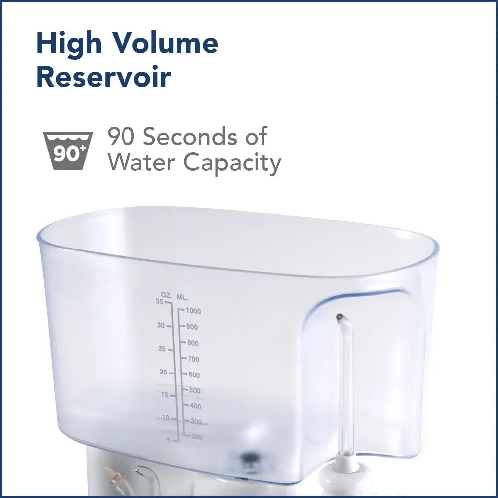 Classic Professional Water Flosser, Electric Power With 6 Settings, 3 Flossing Tips, ADA Accepted, White WP-72