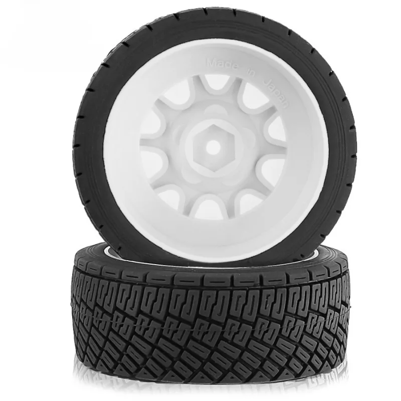 

Racing Tires 4PCS 78*30mm 12mm Adapter for 1/10 RC Model Rally Car Accessories