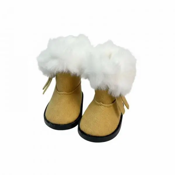 Doll Booties Winter Snow Boots Soft Lined Mini Shoes 5 5 Cm for 1 6 Dolls Scenes and Photography