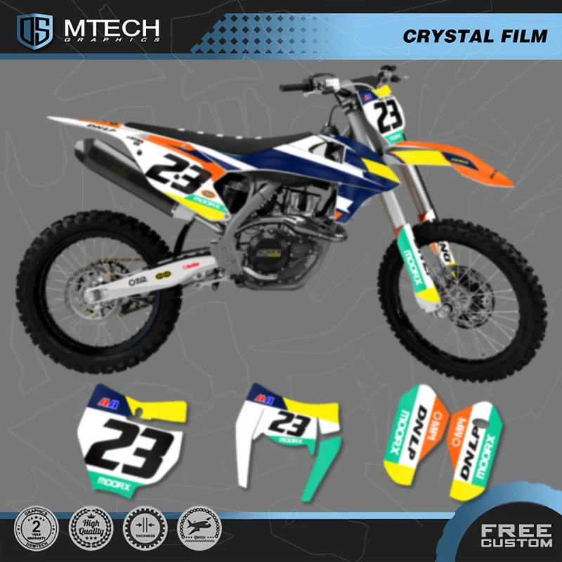 DSMTECH Graphics Decals Stickers Kit For KTM 125 250 350 450 500 SX SXF XC XCF 2016 2017 2018 EXC EXCF XCW 2017 2018 2019 007