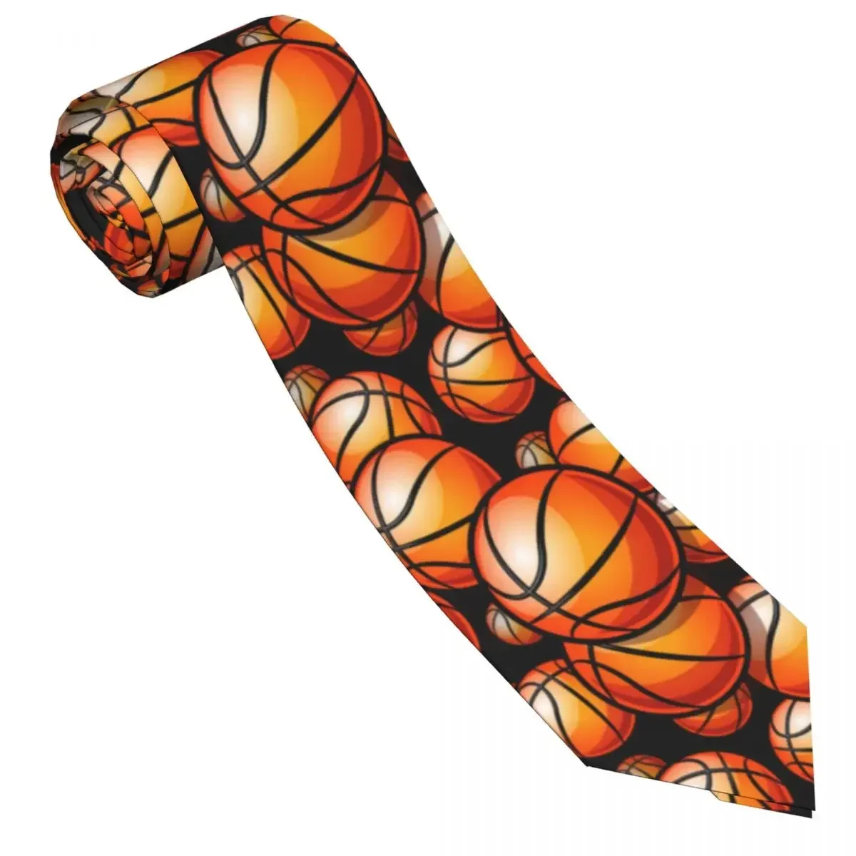 Casual Arrowhead Skinny Basketball Ball Pattern Necktie Slim Tie For Men Man Accessories Simplicity  Party mal