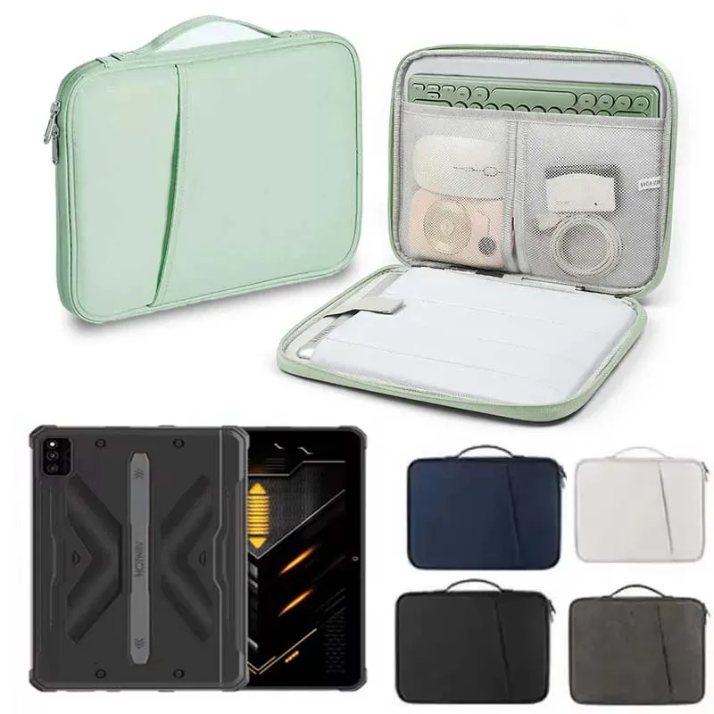

for HOTWAV R6 Pro Ultra R7 R8 Storage Bag Waterproof Tablet Sleeve Handle Zip Pouch Multi Pocket for Mouse Keyoard Carry Case