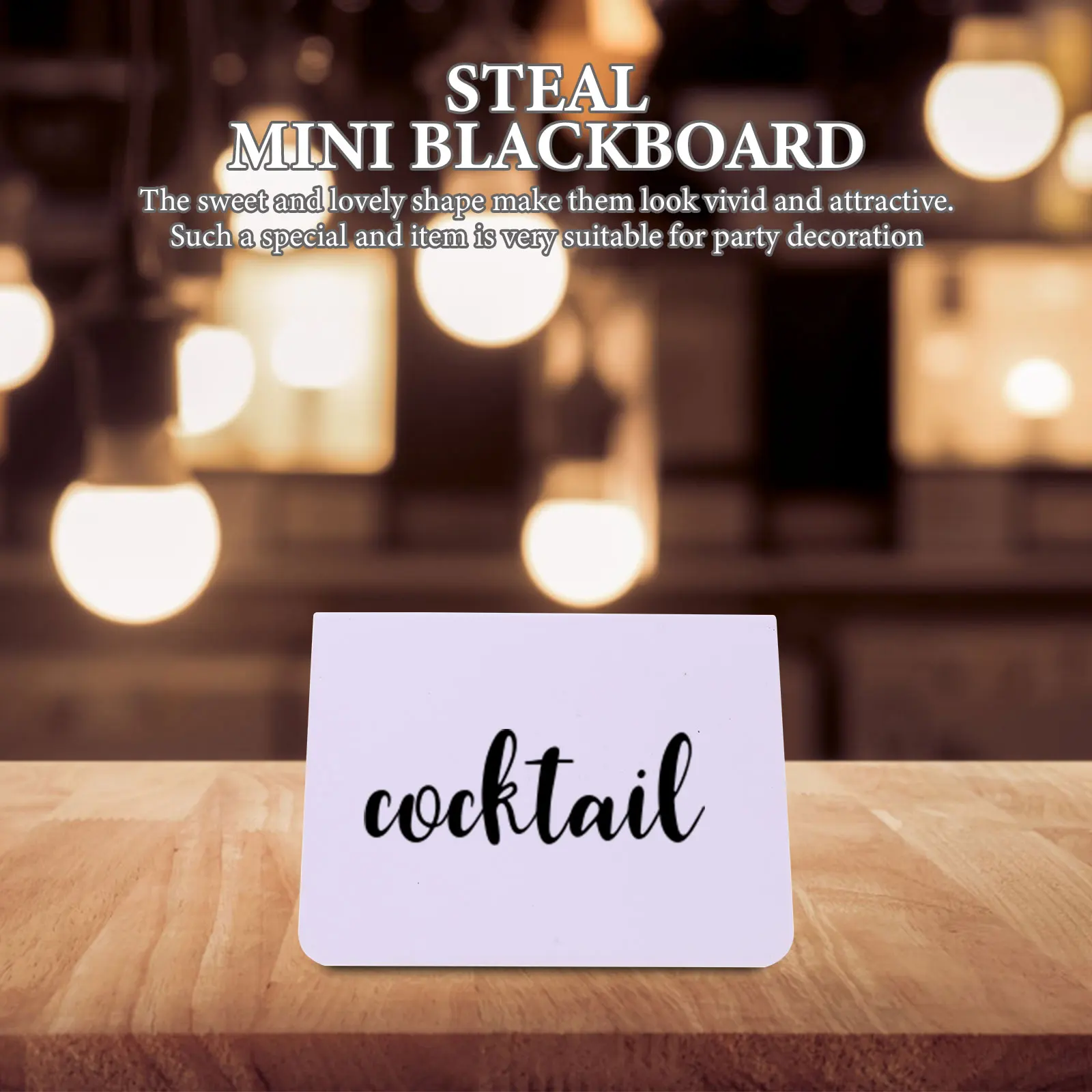 

12Pcs Cute Blackboard Tags Price Indicators with Chalk Writing Surface Decorative Message Boards for Menu Display Home Office