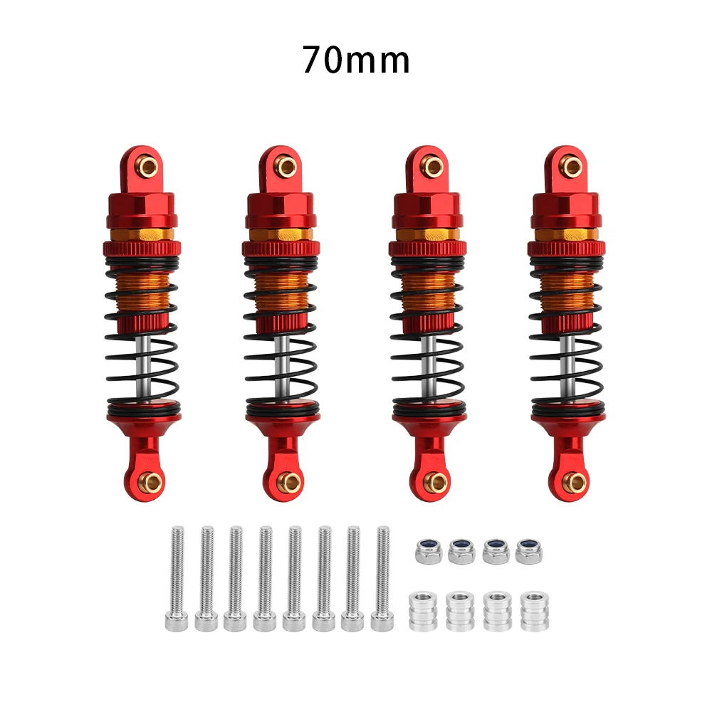 4 Stück 70 mm 80 mm 90 mm 100 mm 110 mm 120 mm Stoßdämpfer-Dämpfer für 1/10 RC Crawler Car Axial SCX10 III AXI03007 RBX10 GEN8 D90 TRX4 – Detail 7
