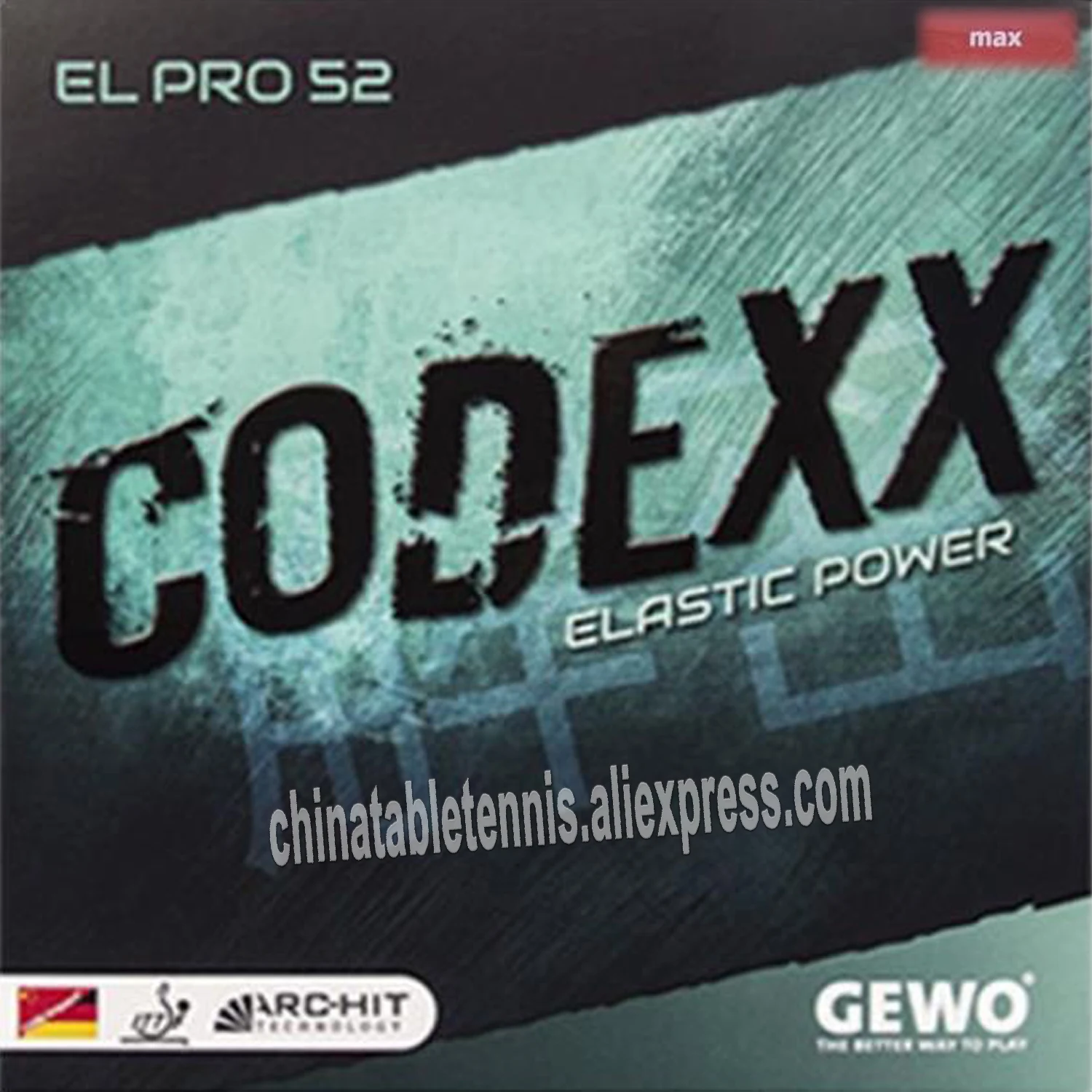 

GEWO CODEXX EF RPO 52 Table Tennis Rubber Original GEWO CODEXX Ping Pong Sponge