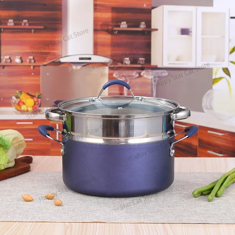 Foreign trade non-stick wok soup pan kitchen aluminum gift pot set wholesale