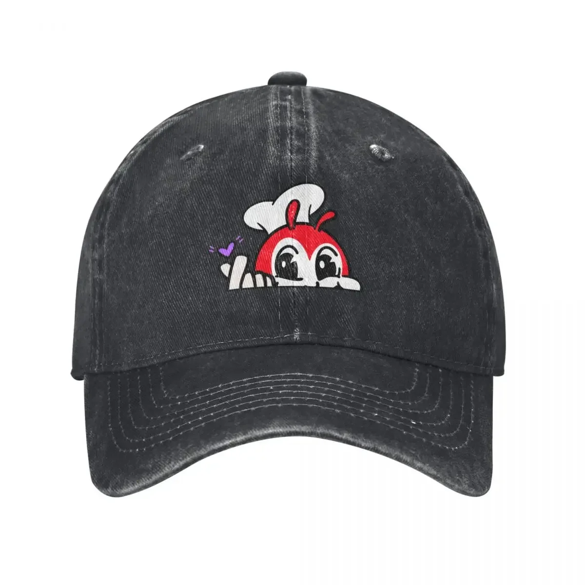 

JOLLIBEE PEEKING FINGER HEART FILIPINO STICKER Baseball Cap Beach Outing Horse Hat Golf Man Women's