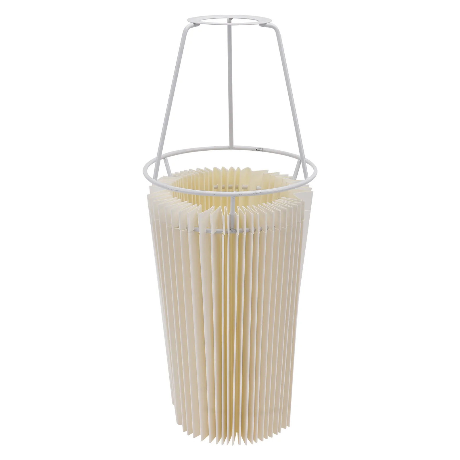 

Ceiling Light Lampshade Pleated Style Simple Decorative Lamp Cover Durable Material Warm Lighting Easy to Install Bedroom