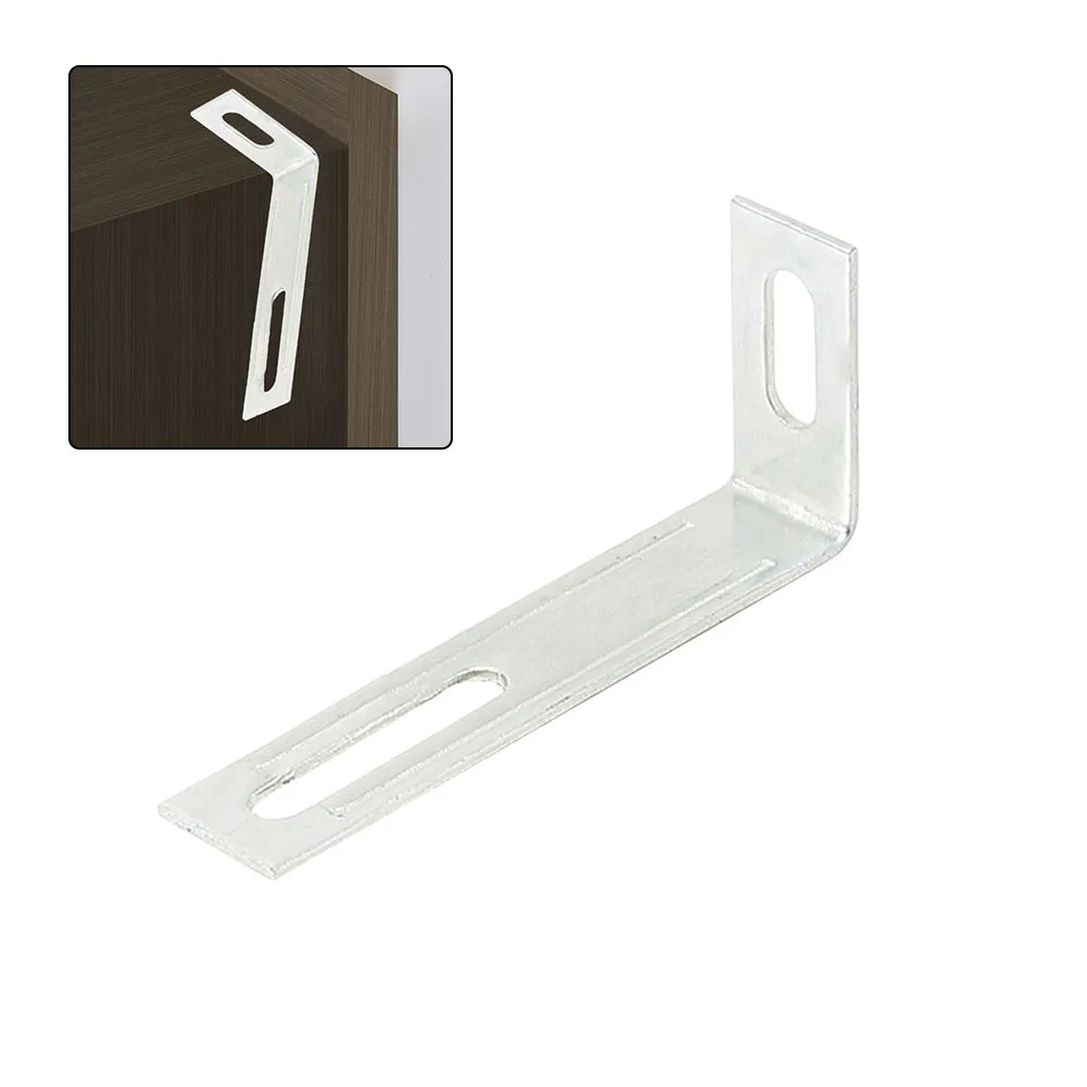 4pcs 90 Degree Furniture Corner Brace/ L Shaped Corner Brackets With Bolts For Angular/ Reinforcement In Home Office Workshop