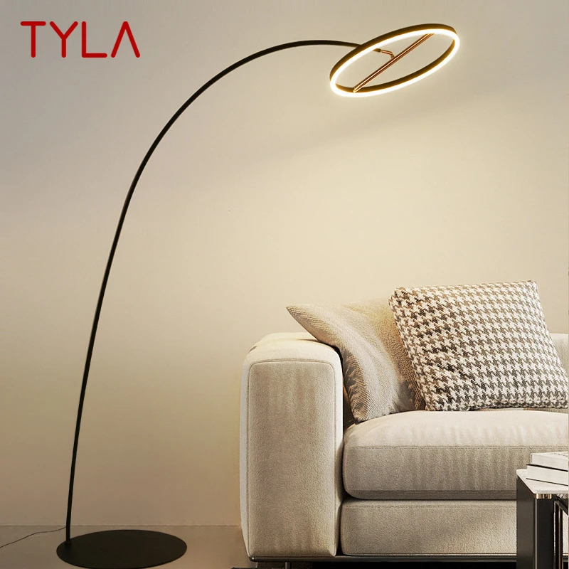 

TYLA Nordic Fishing Floor Lamp ModernFamily Living Room Beside The Sofa Creative LED Minimalism Standing Light