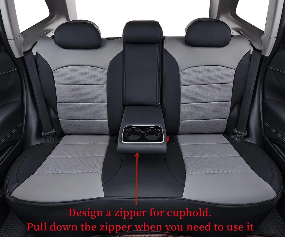 Coverdream Forester Seat Covers Custom Fit for Subaru Forester 2014-2024 Premium/Sport/Limited/Touring Faux Leather Full Set Coverage Airbag Compatible Car Seat Protector