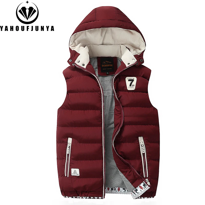 Nouveaux hommes printemps sans manches chaud détachable à capuche gilet vestes hommes automne couleur unie extérieur coupe-vent décontracté mode gilet mâle