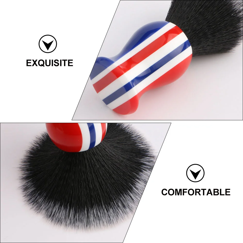 

Nylon Bristle Beard Brush Soft Fur Shaving Tool for Men Grooming Strong Texture Increases Shaving Cream Comfort Eco Friendly