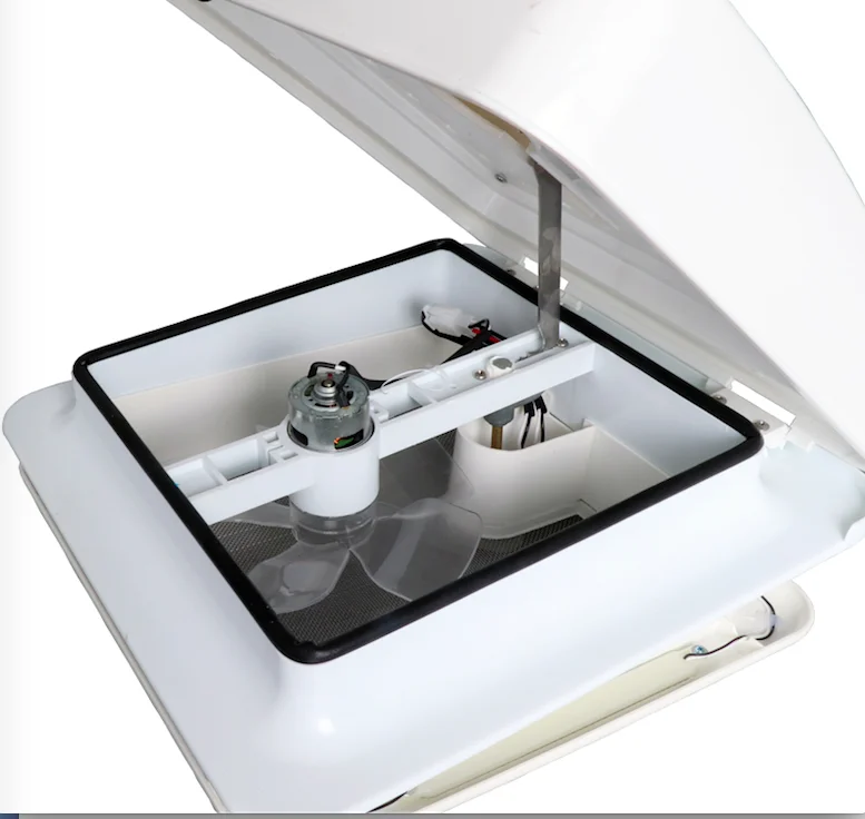 

12V 3.6W Manual Smoked Car Window Exhaust Heat Anti-UV Air Vent Roof Fan Cool for Caravan Motorhome