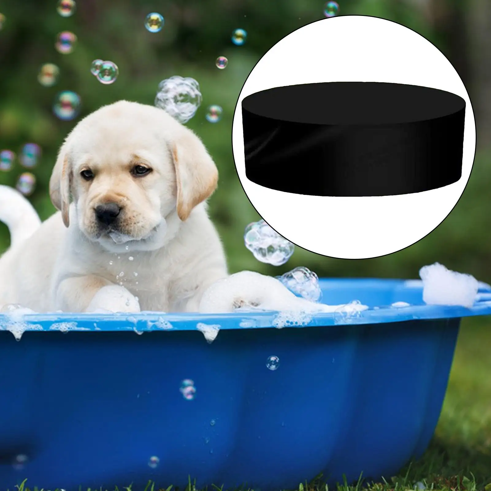 Dog Pool Cover Round Swimming Pool Cover Waterproof Sunproof Trampoline Dust Guard For Pet Deck Beach Park Garden Backyard Adult
