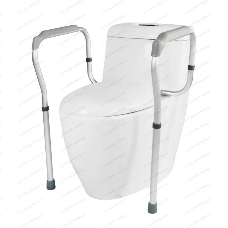 

Toilet Safety Rail, Bathroom Toilet Seat Frame Toilet Handles Grab Bars with Padded Armrests for Handicap Disabled Seniors