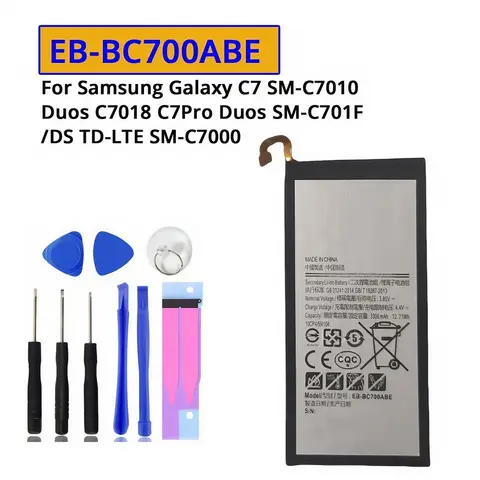 For Samsung Galaxy C7 C7000 SM-C7000 EB-BC700ABE Replacement Mobile Phone Battery