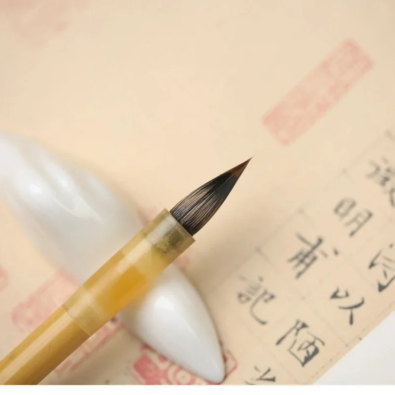Small Regular Script Rabbit Mixed Hair Brush Beginners Copy Scripture Calligraphy Special Chicken Distance Pen Writing Supplies