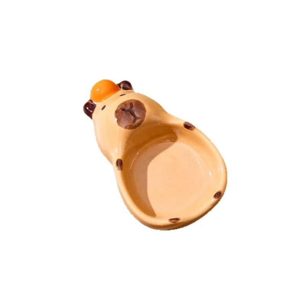 

Ins Japanese Style Ceramic Dip Sauce Dish 3D Hand-painted Seasoning Dish Cartoon Cute Snack Dish Home