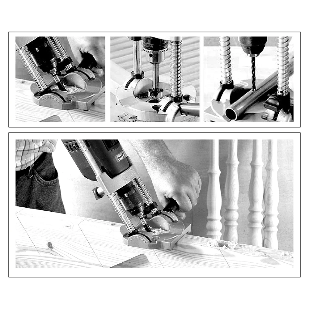 1pcs Aluminum Base Adjustable 0-45 Degree Angle for Woodworking Power Tool Drill Stand with Steel Column Multi-Functional