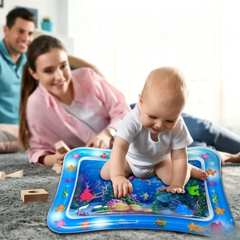 Thickened Inflatable Pet Water Sensory Play Mat Ocean Fish Theme Cooling Playmat For Dogs Cats - view 2