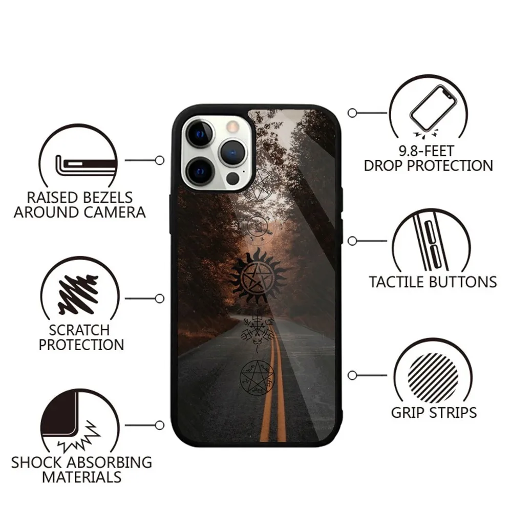 S-Supernatural TV  Phone Case Strong Magnetic For IPhone 16,15,14,13,Pro,Max,Plus,11,12,Mini For Magsafe Wireless Charging