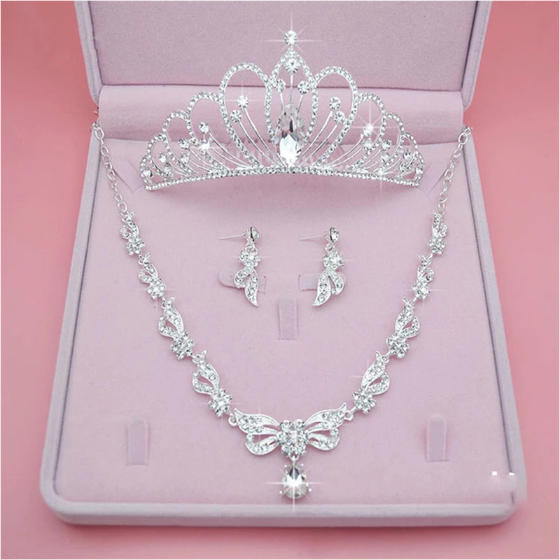 Set di corone per copricapo da sposa Itacazzo, diademi nuziali classici da donna color argento