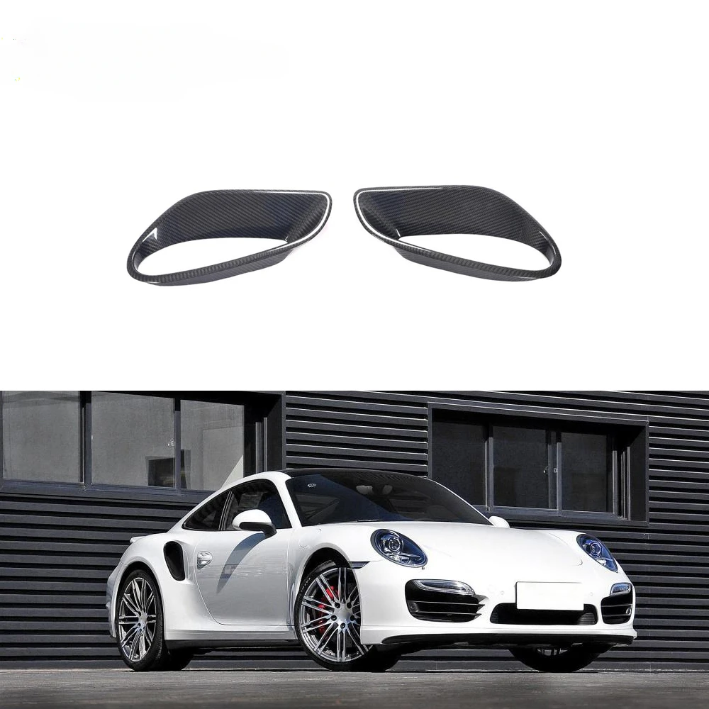 

Prepreg Dry Carbon Fiber Side fender Air Intake Scoops vents for Porsche 911 991 Turbo S 2-Door 2014-2016