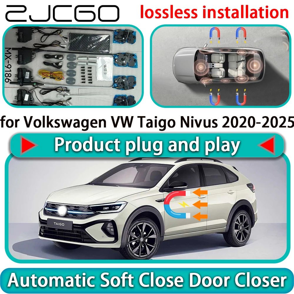 

for Volkswagen VW Taigo Nivus 2020-2025 Auto Pull Car Soft Close Door Kit Power Latch Electric Door Catch Soft Closing Assist