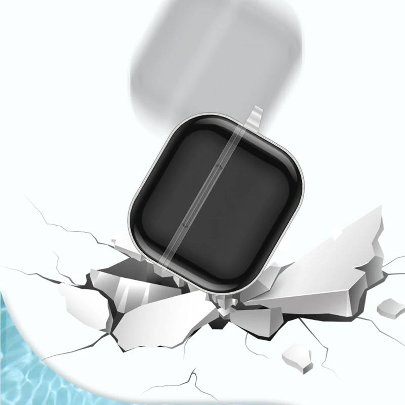 Penutup Jernih Tahan Benturan Cocok untuk Lenovo Livepeds LP5 /LP40 Pr Earphone Tahan Air Casing Pelindung Headphone Casing Antiselip