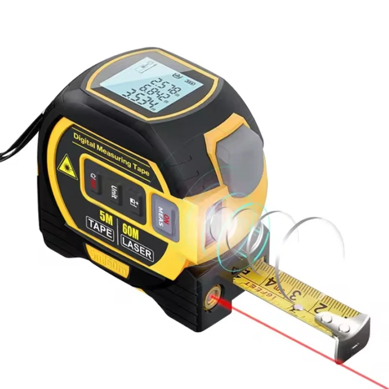 3-in-1 Laser-Entfernungsmesser mit LCD-Display und Hintergrundbeleuchtung, Entfernungsmesser für Bauarbeiten, Weihnachtsgeschenk – Detail 7