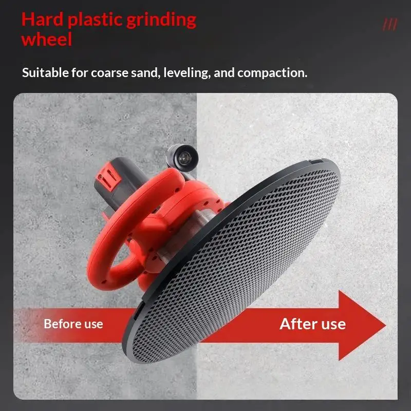 Black White ABS Trowel Plate Ultra Soft Wear Resistant Wall Grinding Disc For Concrete Floor Smoothing Sander