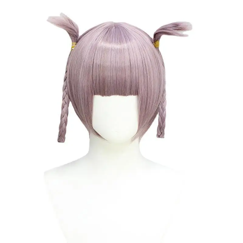 Oproep Van De Nacht Nazuna Nanakusa Cosplay Pruik 30Cm Gemengde Kleur Synthetisch Haar