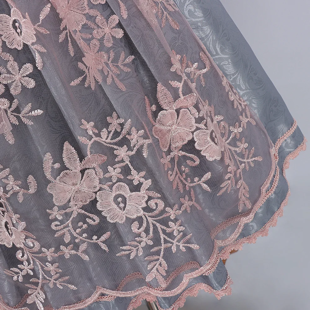 Deutsches Oktoberfest Dirndl-Kostüm für Damen, elegantes Spitzen-Blumen-Bayerisches Traditionelles Kleid, Vintage-Dienstmädchen-Festival-Cosplay-Fantasie-Anzug – Detail 4
