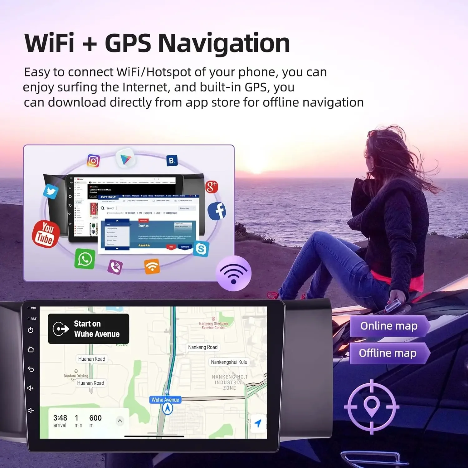 لتويوتا GT86/سوبارو BRZ 2012-2016 9 "أندرويد 13 شاشة تعمل باللمس ستيريو Carplay/أندرويد السيارات/HiFi/واي فاي/بلوتوث/كاميرا احتياطية/ميكروفون #6