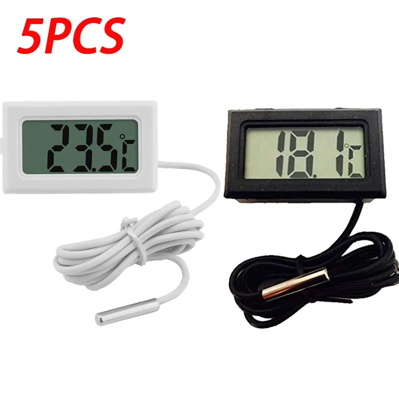 1-5pcs LCD Digital Thermometer For Freezer Temperature -50~110 Degree Refrigerator Fridge Thermometer