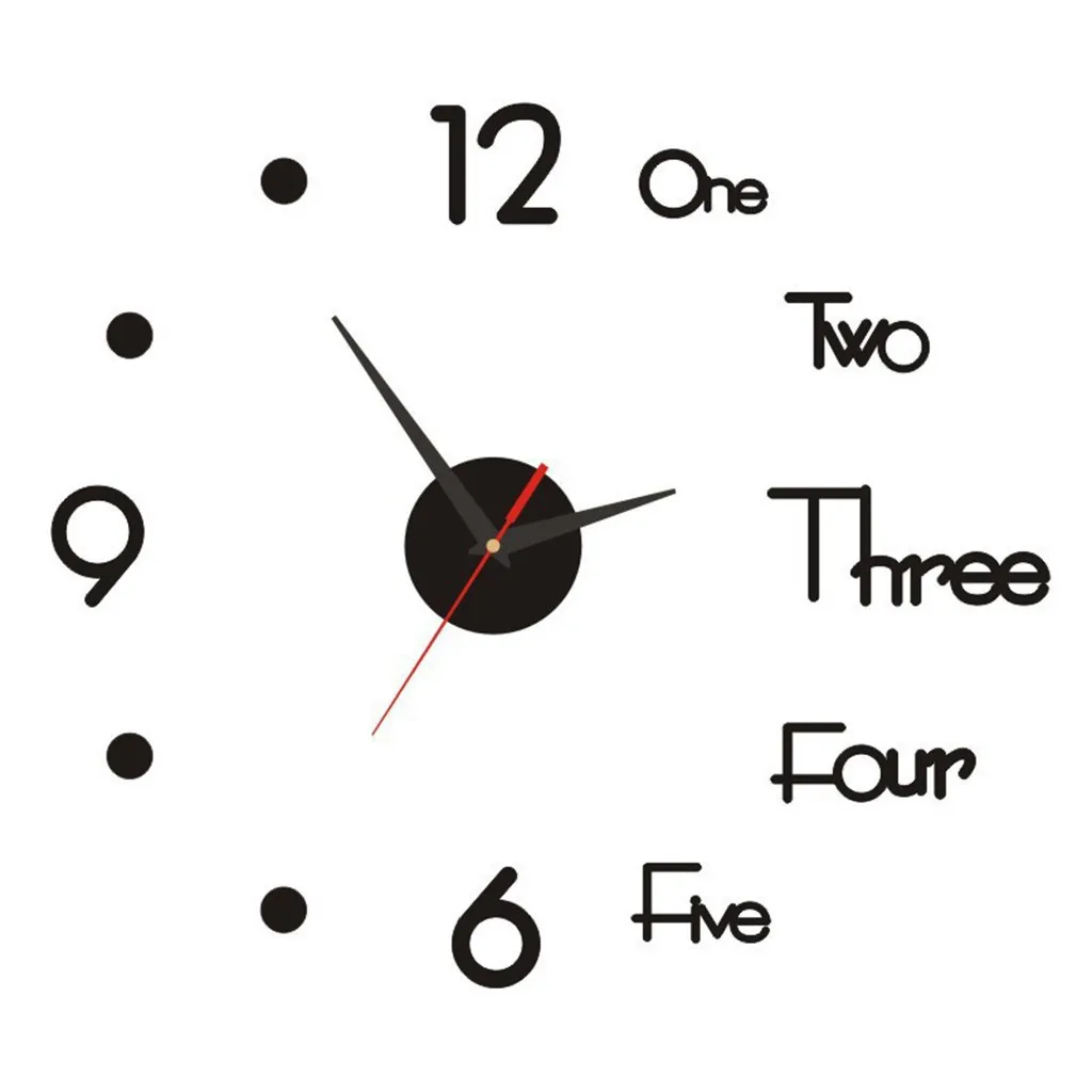 3d Mirror Diy Large Homemade Silent Wall Clock Home And Office Mirror Sticker Modern Design Home Bedroom Decoration