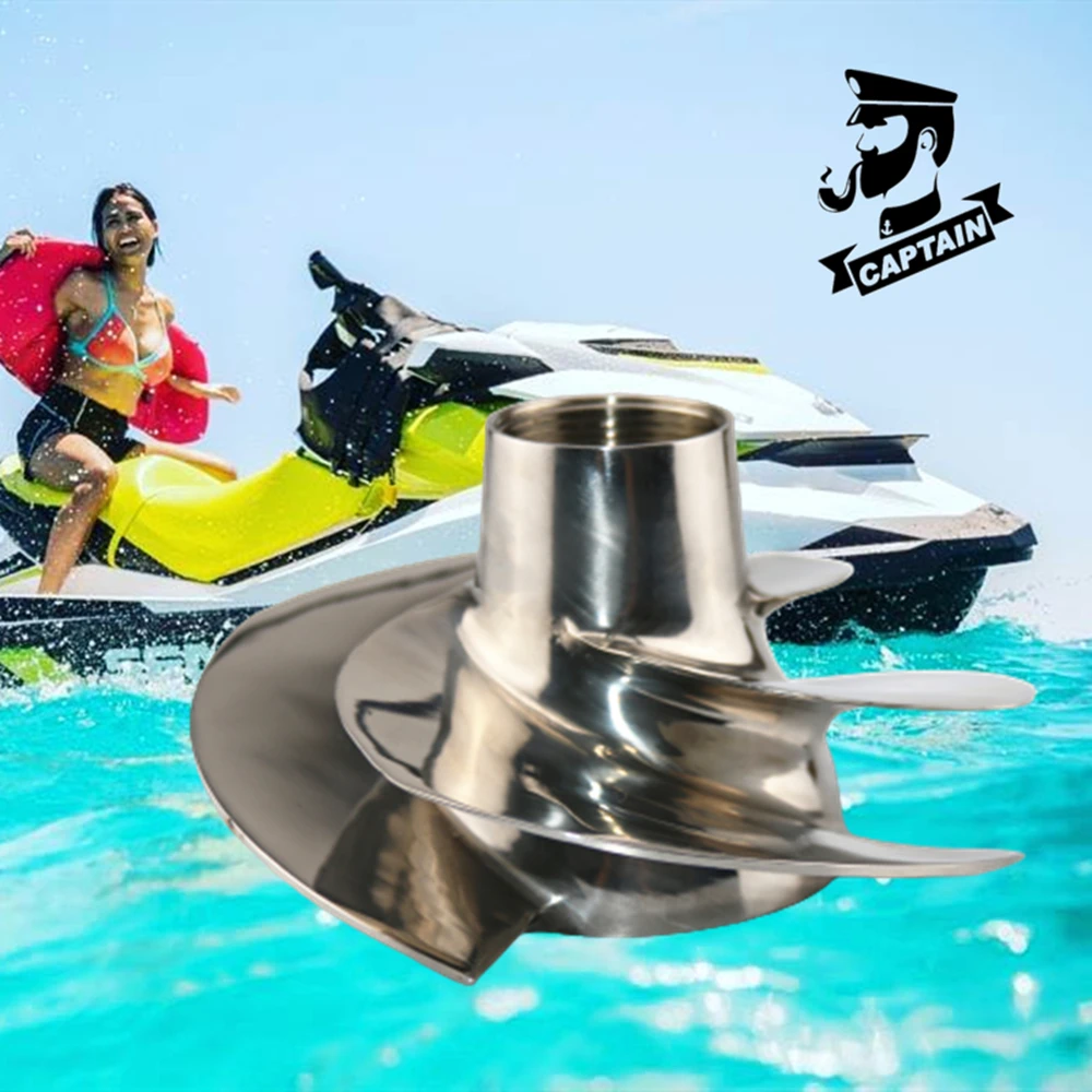 

Captain Jet Ski Impeller 267000919 fit Seadoo PWC GTI 90 GTS 90 2017- New 4 Blade Polished 150mm Sea Doo Jet Ski Accessories