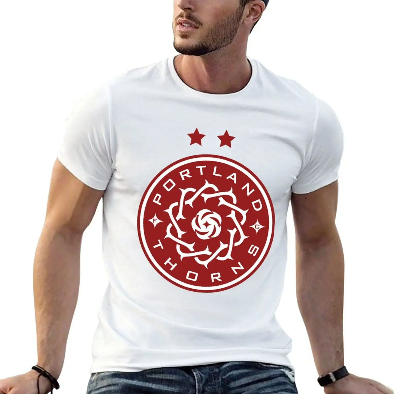 

Portland funny Thorns T-Shirt man t shirt summer t shirts for man graphic tees T-Shirt